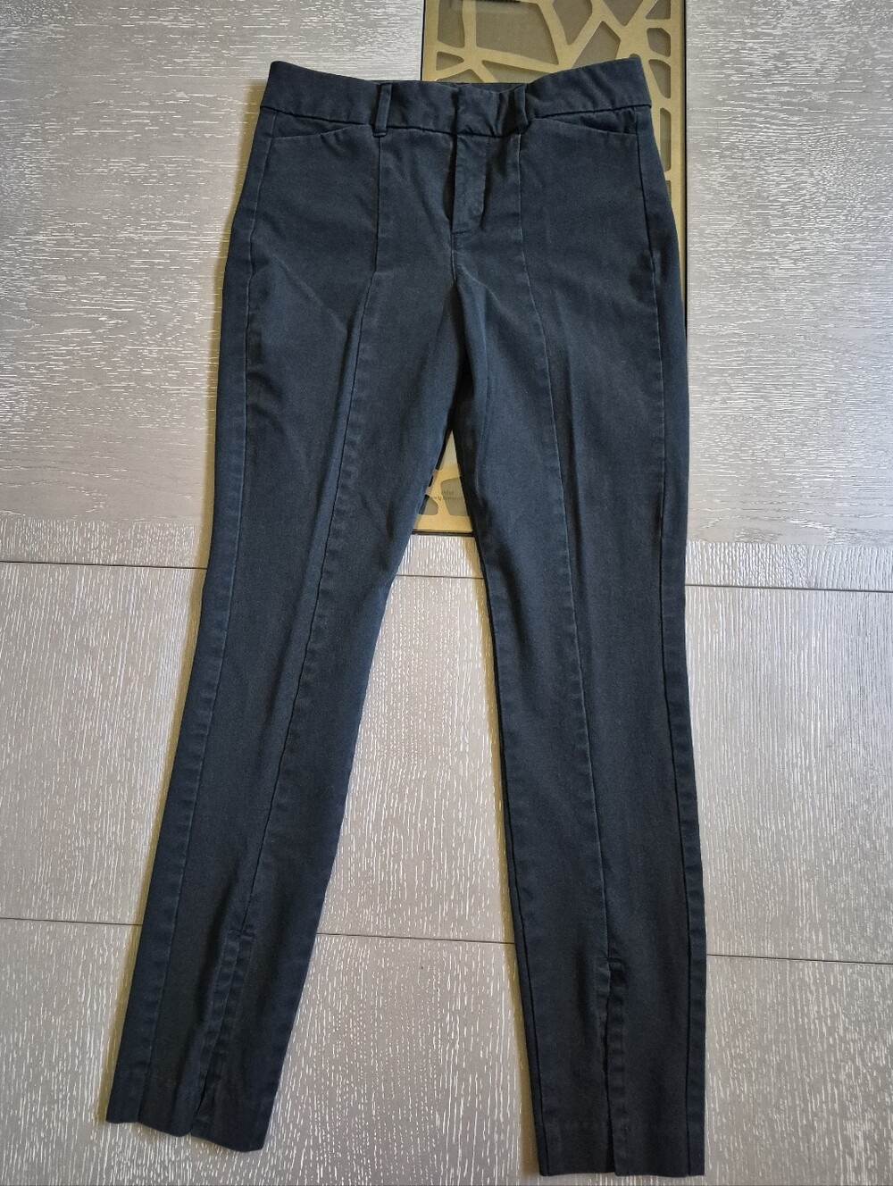 Old Navy Black Pixie High Rise Split Hem Chinos
